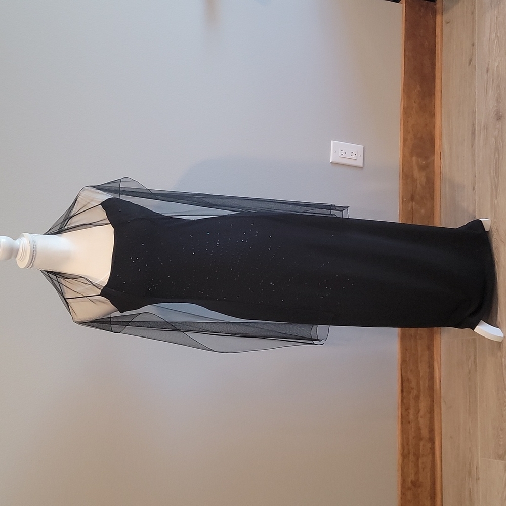 I.N. San Francisco Black Dress with Sequins